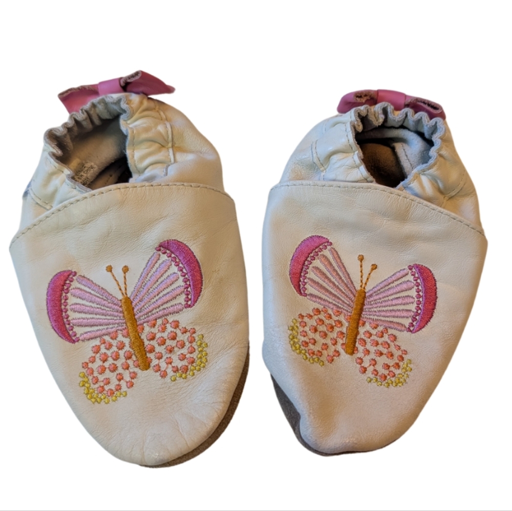Butterfly Embroidered Baby Shoes